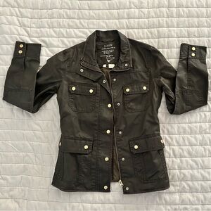 Jcrew Jacket S Resin-coated twill field jacket